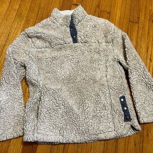 Altar'D State Oatmeal 1/4 Zip Chunky Sherpa Pullover Sweatshirt Sweater Sz Small